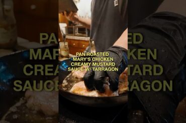 What I cooked as a personal chef! Pan roasted chicken.Creamy mustard sauce with tarragon!