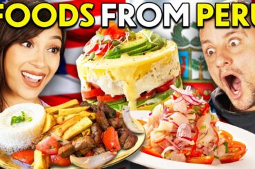 Americans Try Peruvian Food For The First Time!