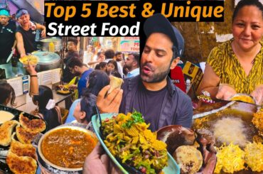 TOP & BEST 5 UNIQUE Street Food in Delhi Ncr | Delhi street food