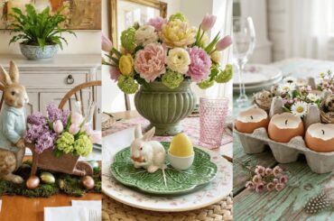 Decorate Your Easter Dining Table | Vintage Cottage Farmhouse Ideas & Spring Inspirations
