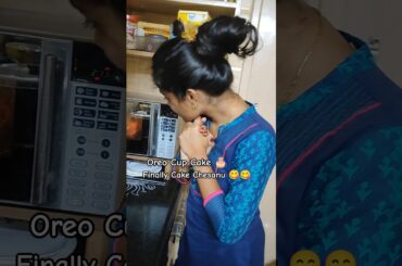 Oreo Cup Cake🎂#shorts #oreocake #oreo #minivlog #cooking #baking #cupcake #trending #viralvideo #fun