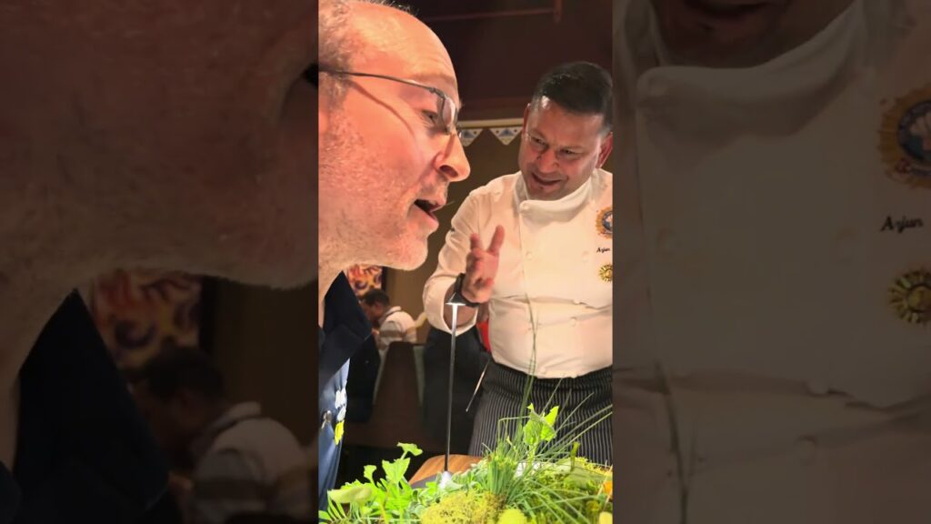 I ATE THE TABLE DECORATIONS at Tapori in Washington DC