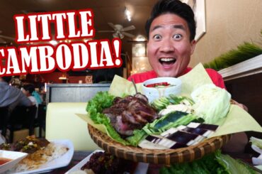 Trying CAMBODIAN FOOD for the First Time! (Reaction)
