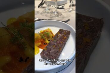 Paris fine dining is getting out of hand... 🇫🇷🥩 #Shorts #foodie