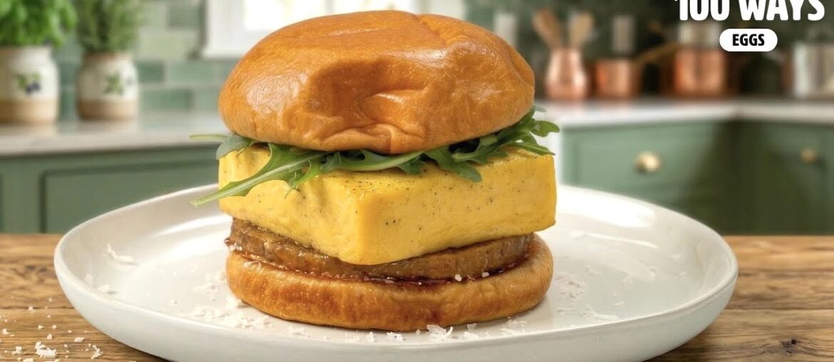 Carbonara But Make It A Breakfast Sandwich | Eggs 100 Ways