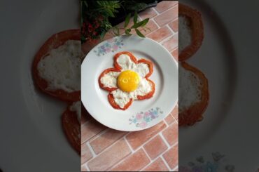 🍳 Flower Omelette #cooking #omelette #foodie #shortsfeed #viral