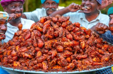 HOT & SPICY CHICKEN | Vizhinjam Chicken Fry Recipe Cooking & Eating in Village | Kerala Popular Food