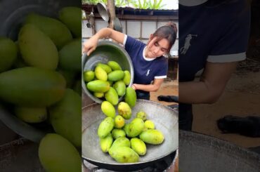 Cooking yummy mango recipe