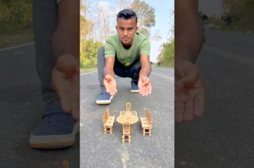 2ta mini dining table and 8 ta chair, set  unboxing & testing