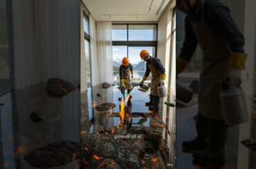 Dining Room Lava Floor 🔥 Insane Epoxy Transformation (Real Sound) #LavaFloor #EpoxyFloor #Satisfying