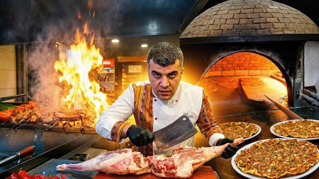 INSANE Turkish Street Food Feast! Kebabs, Pide & Lahmacun | Ultimate Food Table