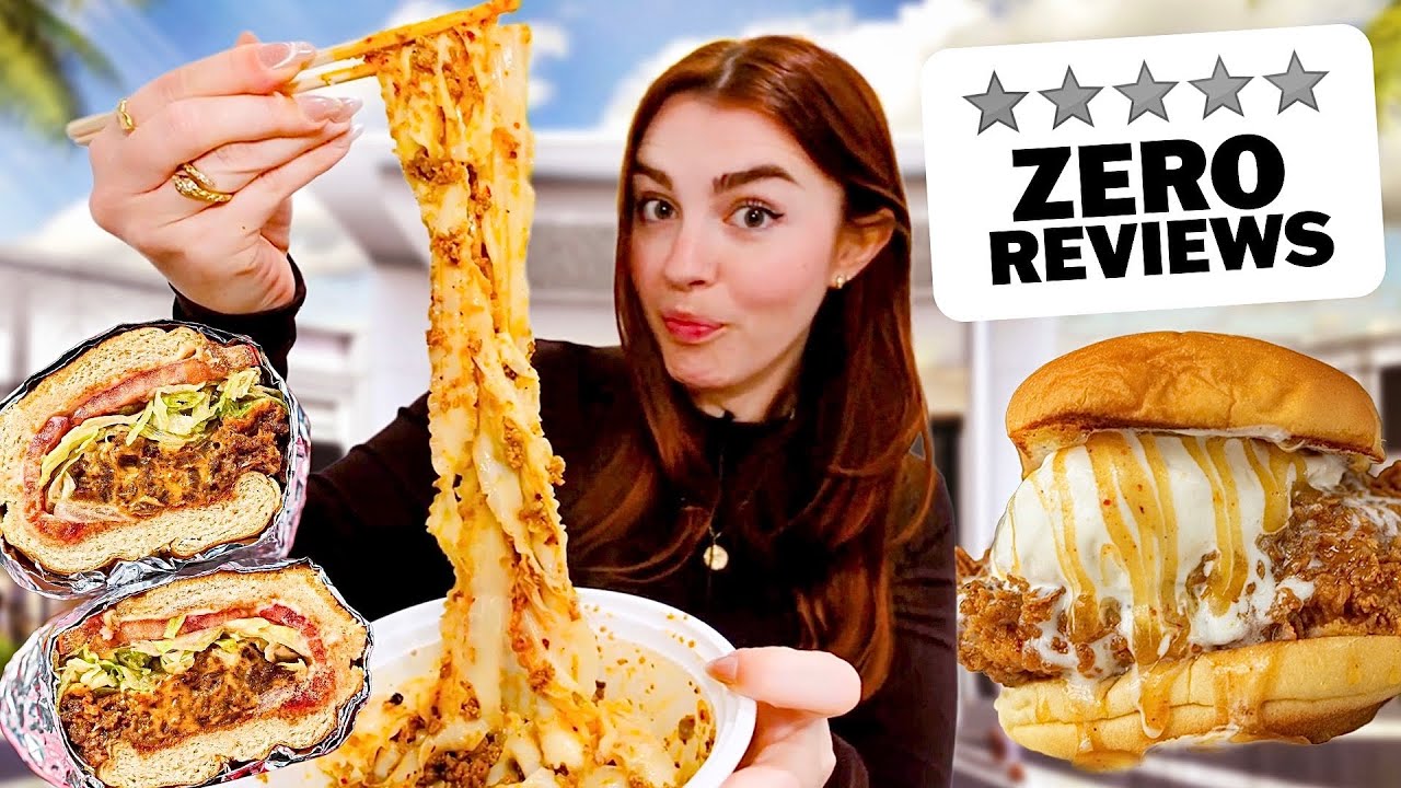 Only Eating at Restaurants with No Reviews! Only Eating at Restaurants with No Reviews!