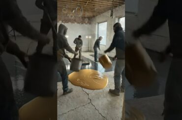 Epic Timelapse: Transforming a Luxury Dining Room with Stunning Metallic Epoxy Flooring