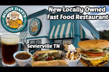 Buddy Dave's NEW Restaurant Review (Local Eats/Frozen Treats/Root Beer) Sevierville TN