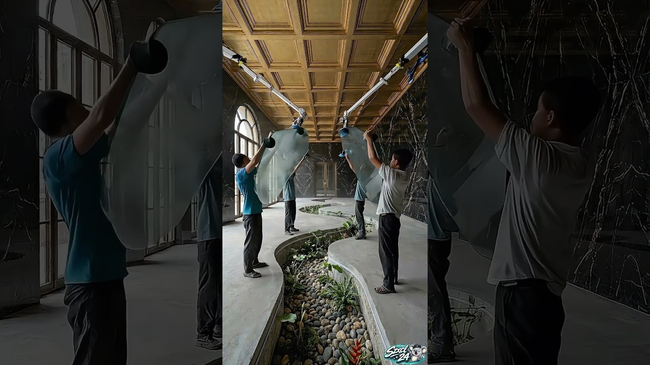 $10M Ultra Luxury Dining Room with Glass Koi River Floor 💎🐟 #interiordesign #home #diy #luxury $10M Ultra Luxury Dining Room with Glass Koi River Floor 💎🐟 #interiordesign #home #diy #luxury