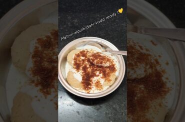 Melt-in-Mouth soft Dahi Vada😋#food#recipe#trending#cooking#easyrecipe#viral#village#shorts#share