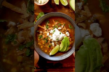 Bone Broth Chicken Tortilla Soup 🍲
