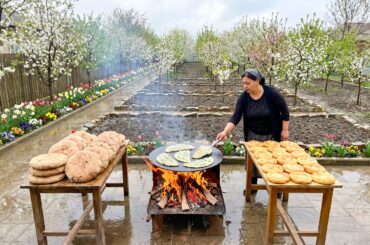 Azerbaijani Woman Cooked 3 Different Dishes in Just One Day