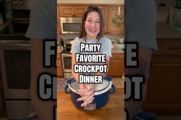Party Favorite Crockpot Dinner! #recipe #party #cooking #dinner #fypシ #fyp #food #foodie #cheese