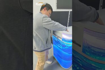 Boss, the glowing table you requested has arrived.#eagerled #leddisplay #ledscreen