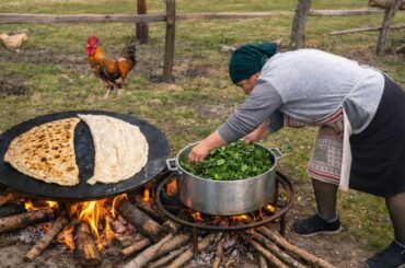 Sweet Grandma Cooking Gutab in the Mountains - 1 Hour Relaxing Video