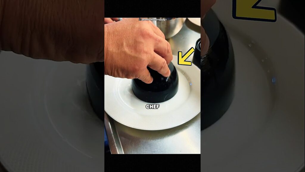 he made a dessert inside a bubble #shorts