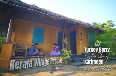 Kerala Village Recipes | Turkey Berry Stir Fry & Karimeen Pollichathu | Authentic Kerala Recipes.