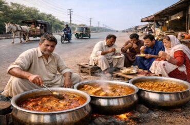 Poor Man's Kitchen on Roadside - Pakistan Street Food That Feeds Everyone | Pakistani street food