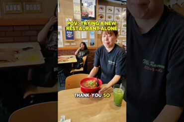 Trying a New Restaurant Alone