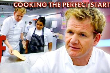 Gordon Teaches Commis Chefs How To Cook The Perfect Starter | The F Word | Gordon Ramsay