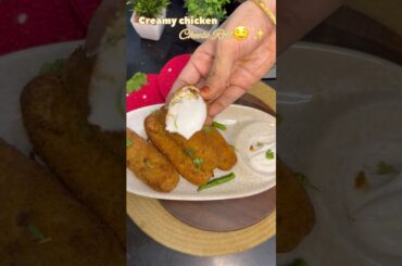 Creamy chicken cheese roll #viral #trending #shorts #ytshorts #chicken #shortvideo #food #cooking
