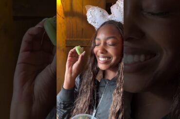 Trying the food at Disney in JAPAN #couple #love #shortsviral