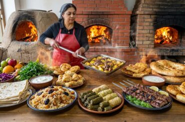 In Just One Day, an Azerbaijani Woman Creates 18 Dishes for Her Guests