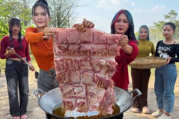 Amazing cooking deep fried pork recipe