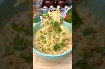 Viral Creamy Spicy Sauce Maggi 🥰 #shorts #maggi #food #recipe #viral #cooking #trending #easyrecipe