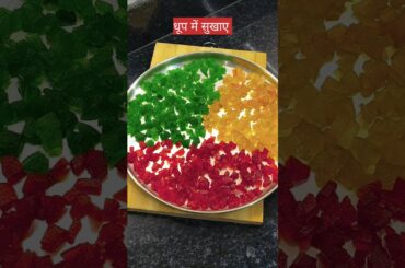 Homemade tutti fruiti recipe #recipe #food #cooking #trendingshorts #shorts