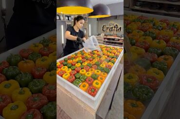 Building a Colorful Epoxy Table with Real Peppers