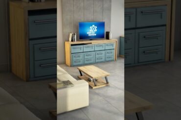 220 sqft Transforming Apartment DIY Design Concept. Hidden Bed, Sofa and Dining Table