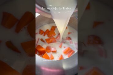 Instant Gajar ka Halwa 🥕 #gajarkahalwa #instantgajarkahalwa #viral #cooking #food #recipe #trending