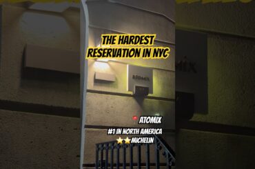 POV: you finally try the #1 restaurant in North America #nycfoodie #finedining #michelinstar #atomix