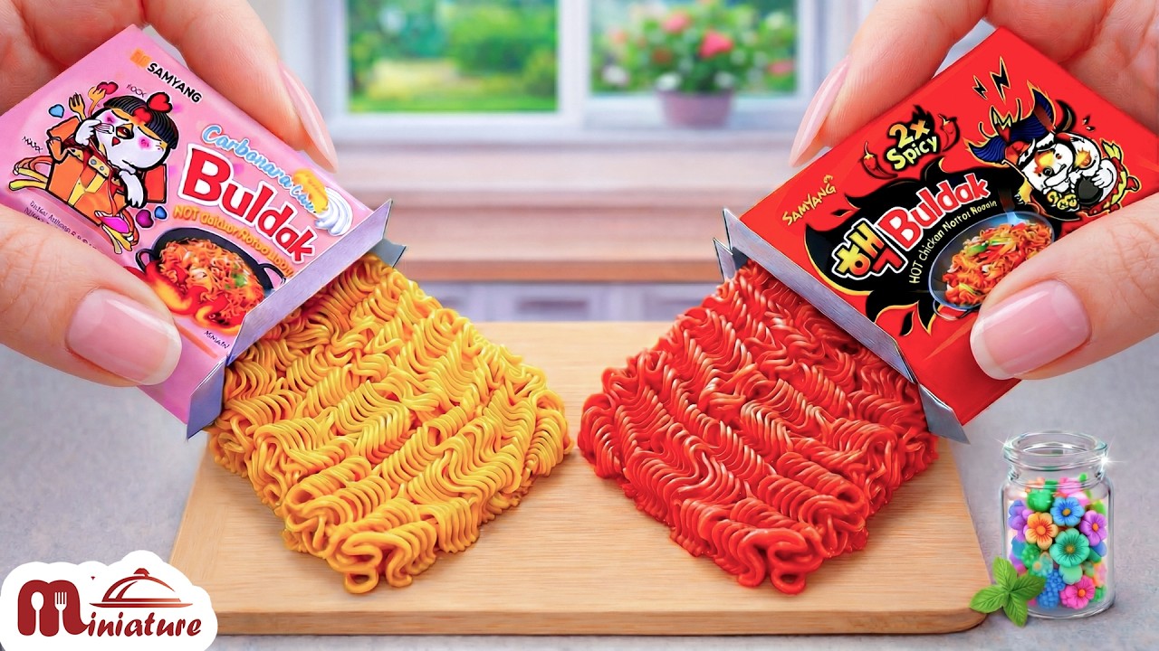Best Of Samyang π How To Make Mini Spicy Korean Noodles vs Buldak Carbonara Ramen Challenge Best Of Samyang π How To Make Mini Spicy Korean Noodles vs Buldak Carbonara Ramen Challenge