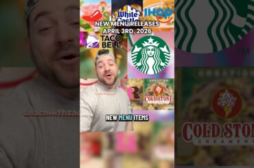 New menu items coming to fast food spots and more for April - 4.3.26 #food #fastfood #eating #news