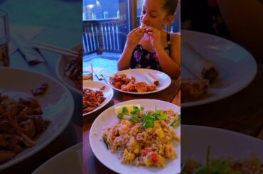 Trying thai food on vacation 🍜✨#thaifood #familydinner #restaurantvibes #vacationfood #shorts