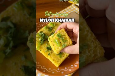 100% Perfect recipe of Nylon Khaman #recipe #food #easyrecipe #cooking #nylonkhaman #dhokla #shorts