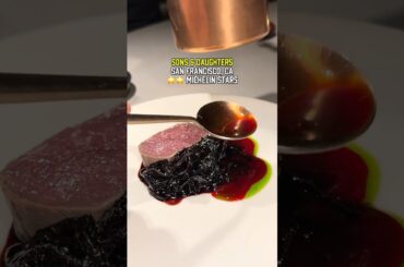 TWO MICHELIN STAR VENISON at Sons & Daughters in San Francisco