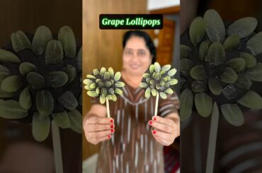 2 Minutes Grape Lollipop 🍭🍇😍😍🍫#tasteflip #cooking #recipe #chocolate