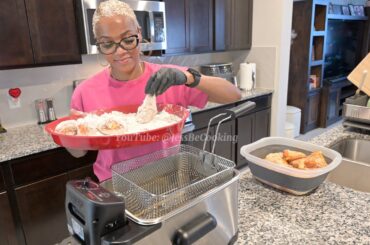 Fried Chicken | Baked Potatoes | Sausage With Tomatoes, Okra & Corn