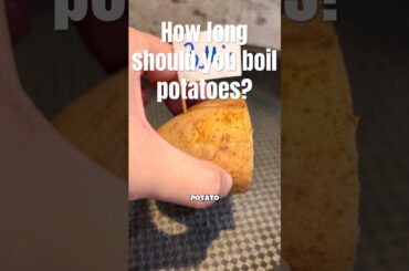 Cooking test Ep. 65 potato how long should you boil potato? #cooking