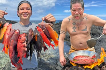 Camping with a Hawaiian Legend (Catch & Cook)