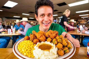 I Ranked EVERY Food at a $19 Texas Highway Buffet!!